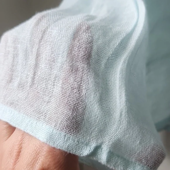 Eileen Fisher light blue linen tunic - Picture 6 of 9